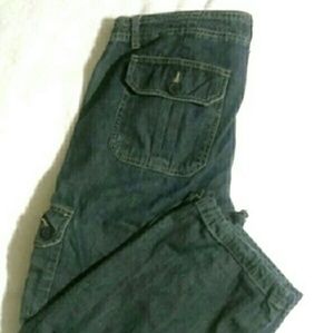 b.u.m. equipment Jeans - b.u.m. equipment, Sz.14, cropped, cargo jeans b.u.m. equipment Jeans - b.u.m. equipment, Sz.14, cropped, cargo jeans
